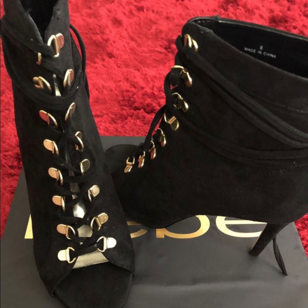 Bebe Carrlie Open Toe Bootie